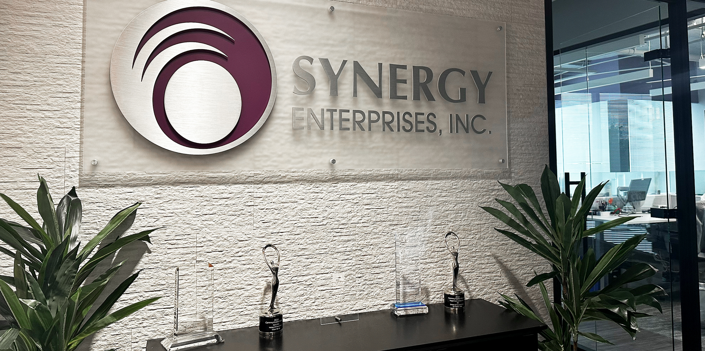 Synergy Award table located at Synergy headquarter office