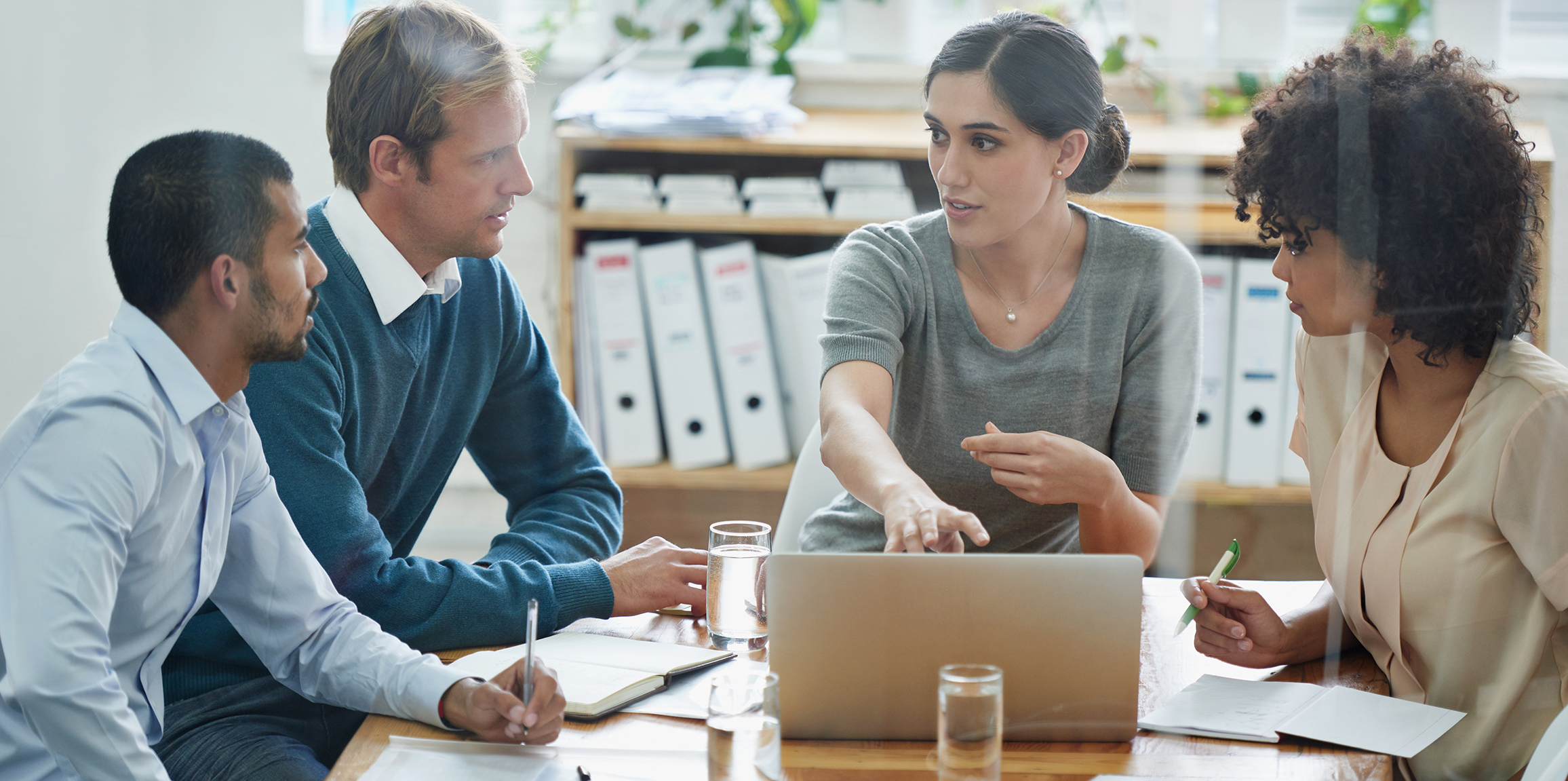 A group of experts during a meeting.